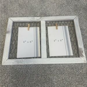 Rustic Double Picture Frame